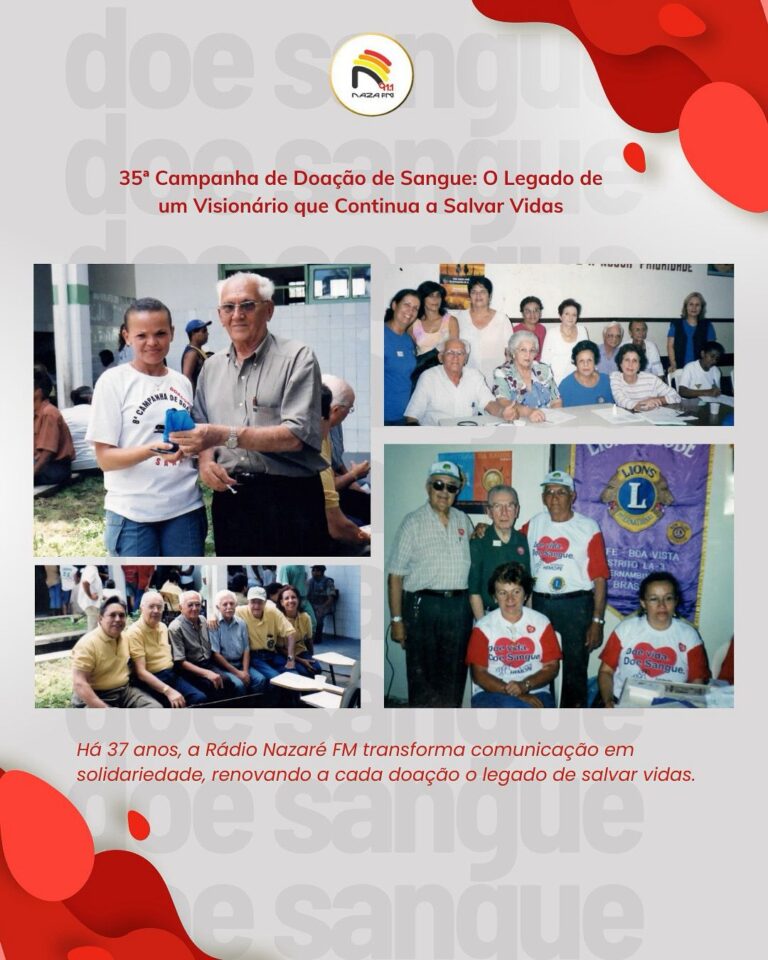 35ª Campanha de Doação de Sangue: O Legado de um Visionário que Continua a Salvar Vidas